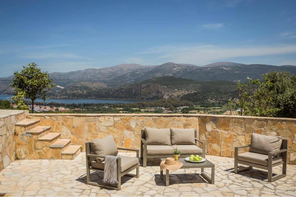 Peaceful House With An Awesome View Villa Khelmata Exterior photo